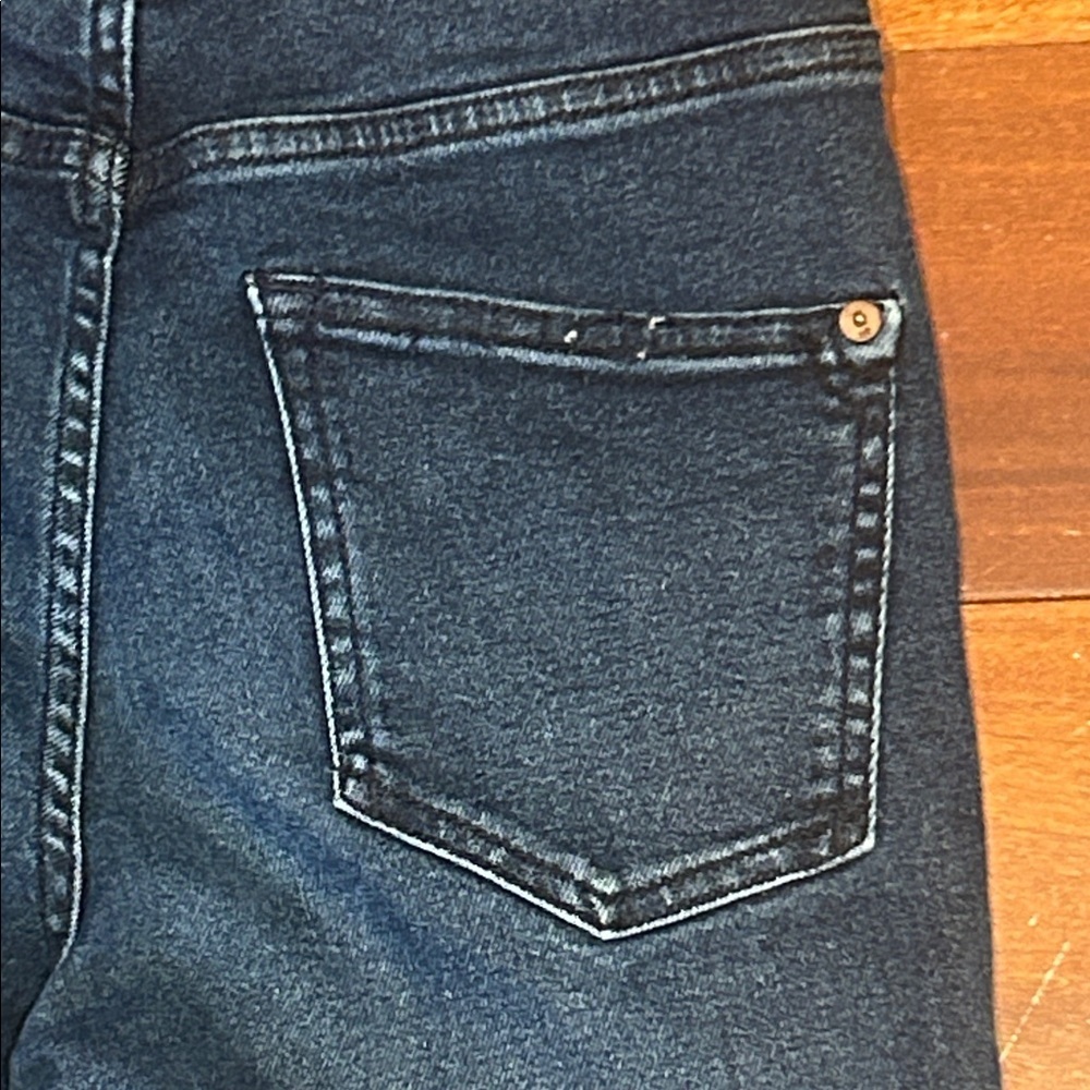 Pilcro Womens High-rise Cigarette Fray Hem Jeans Womens 26 - Picture 4 of 5